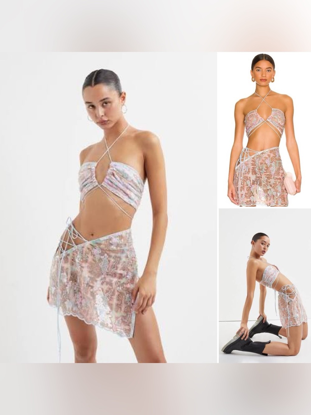 For Love & Lemons ‘Monique’ Sequin Two-Piece Set - Picture 12 of 12